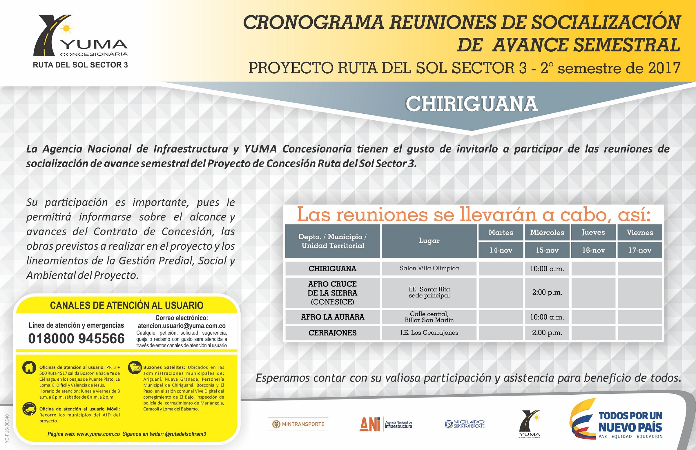 En este momento estás viendo Cronograma de Socializaciones Chiriguaná