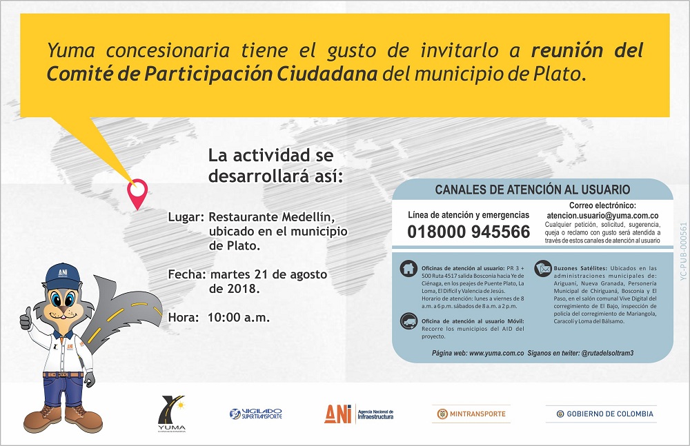 En este momento estás viendo Invitación Comités de participación Ciudadana_Plato