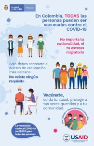 Lee más sobre el artículo En Colombia, Todas las personas pueden ser vacunadas contra el COVID-19