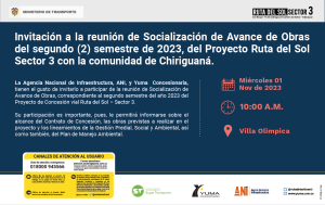 Lee más sobre el artículo #Chiriguaná Reunión de socialización de avance de obras del proyecto Ruta del Sol Sector 3