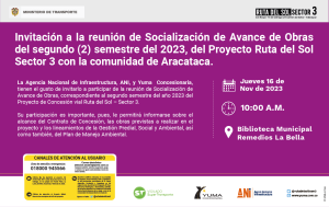 Lee más sobre el artículo #Aracataca Reunión de socialización de avance de obras del proyecto Ruta del Sol Sector 3
