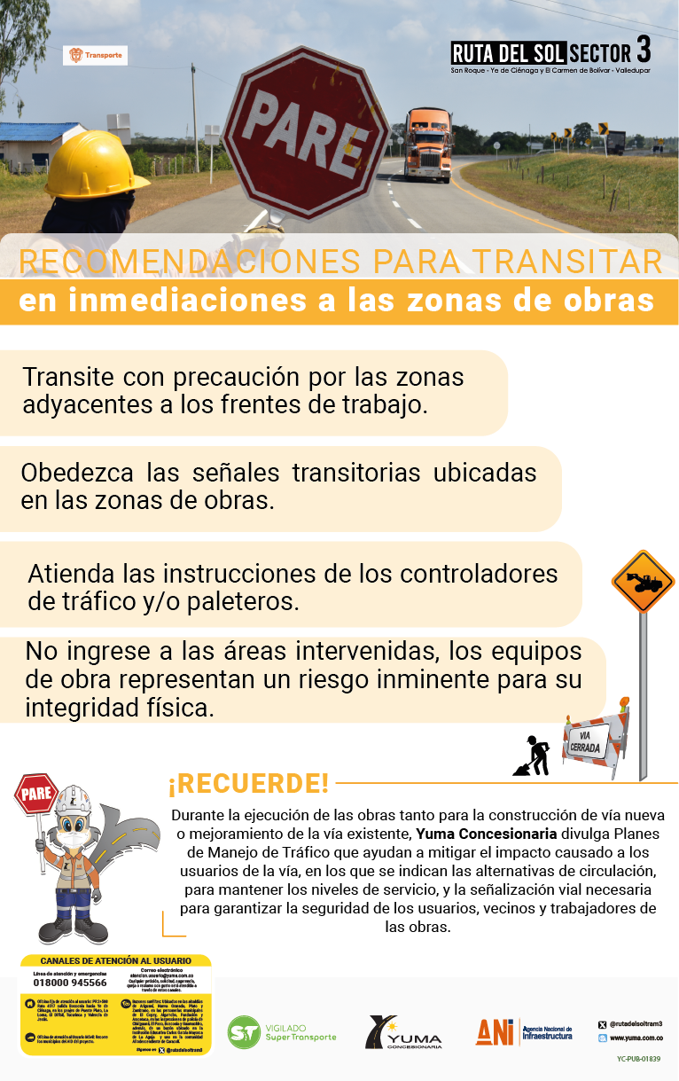 Lee más sobre el artículo Transita con Seguridad en #RutaDelSolSector3: ¡Zonas de Obras, Zonas de Cuidado!