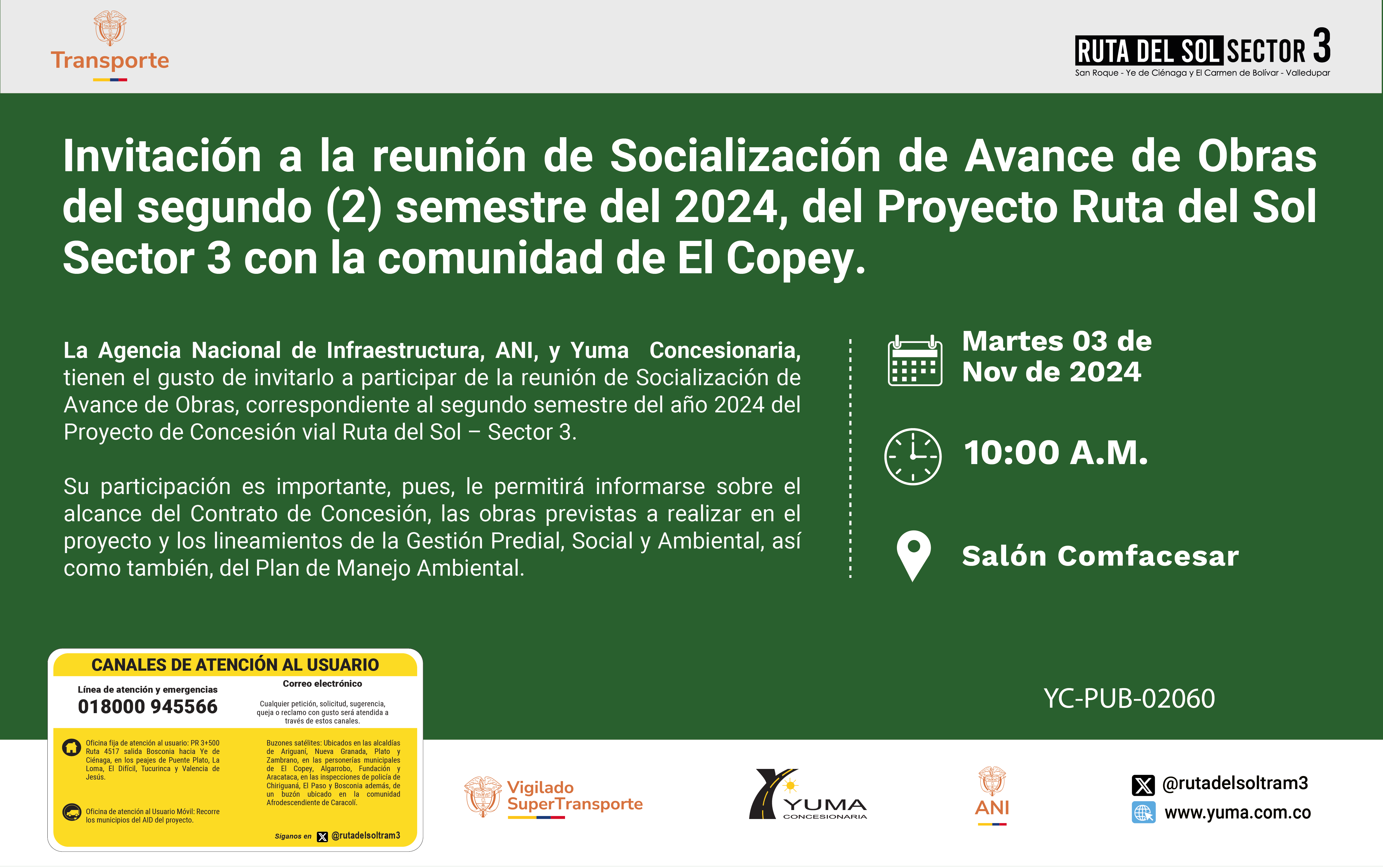 Lee más sobre el artículo Socialización de Obras – #ElCopey