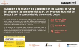 Lee más sobre el artículo Socialización de Obras – #ValenciaDeJesús