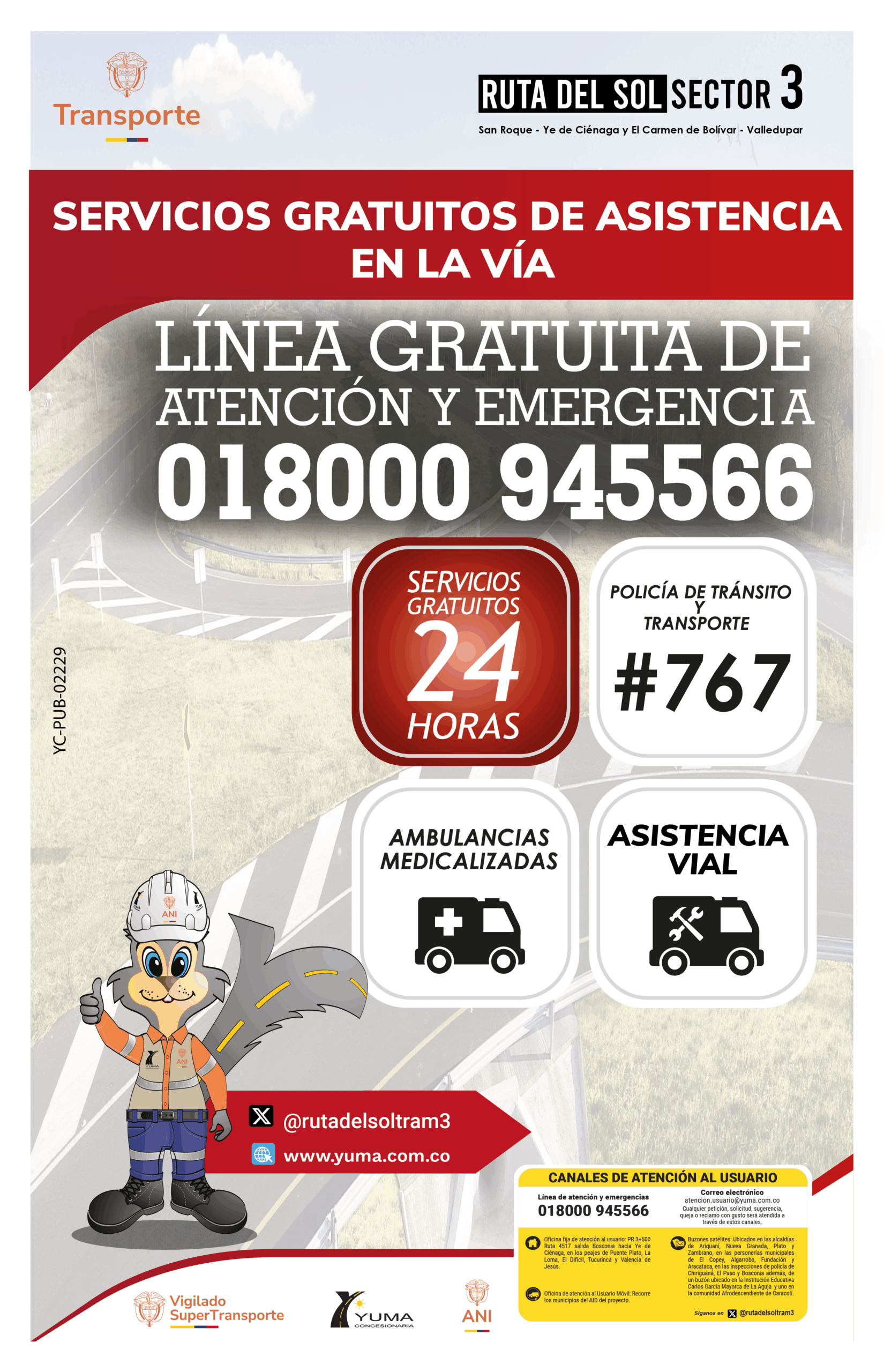 Lee más sobre el artículo Servicios gratuitos de asistencia en la vía