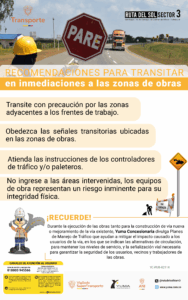 Lee más sobre el artículo Recomendaciones para transitar en inmediaciones a las zonas de obras