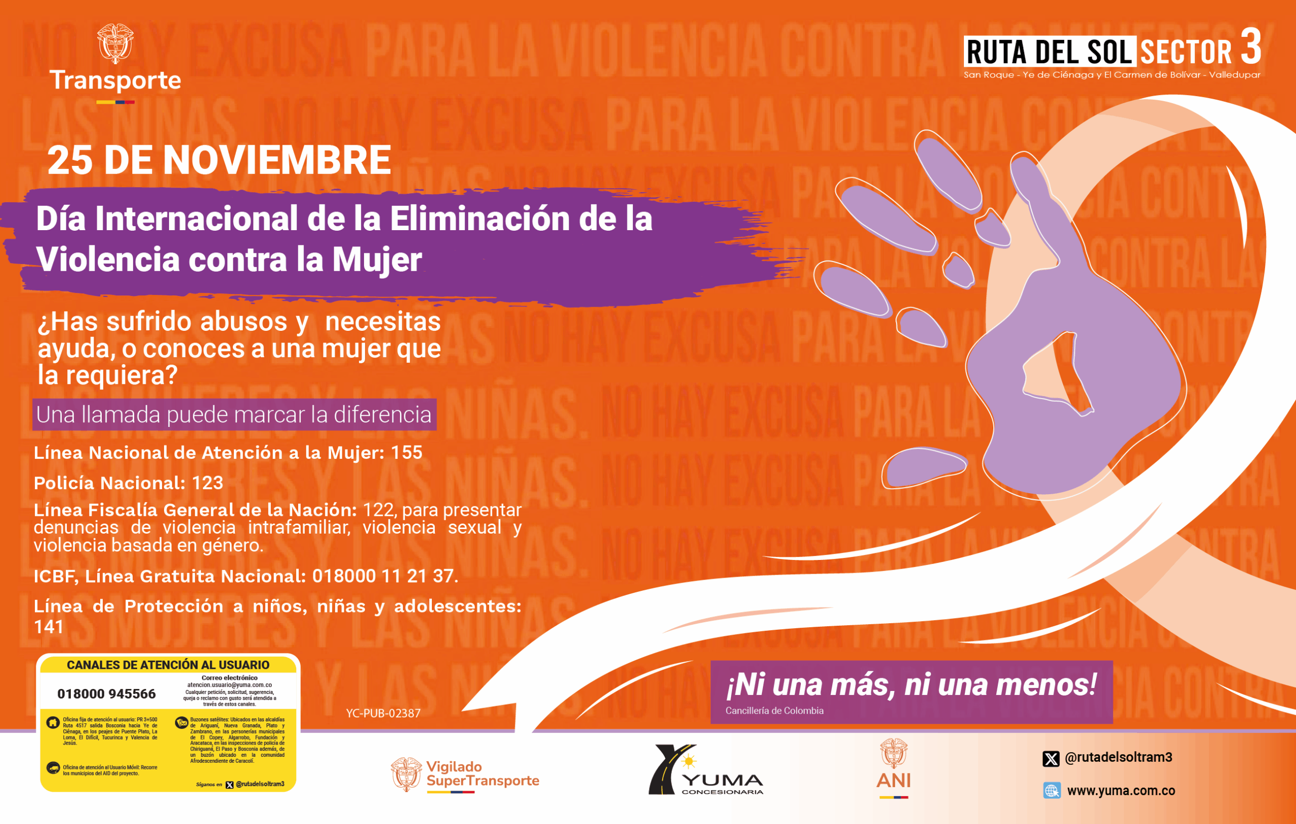 Lee más sobre el artículo Día Internacional de la Eliminación de laViolencia contra la Mujer