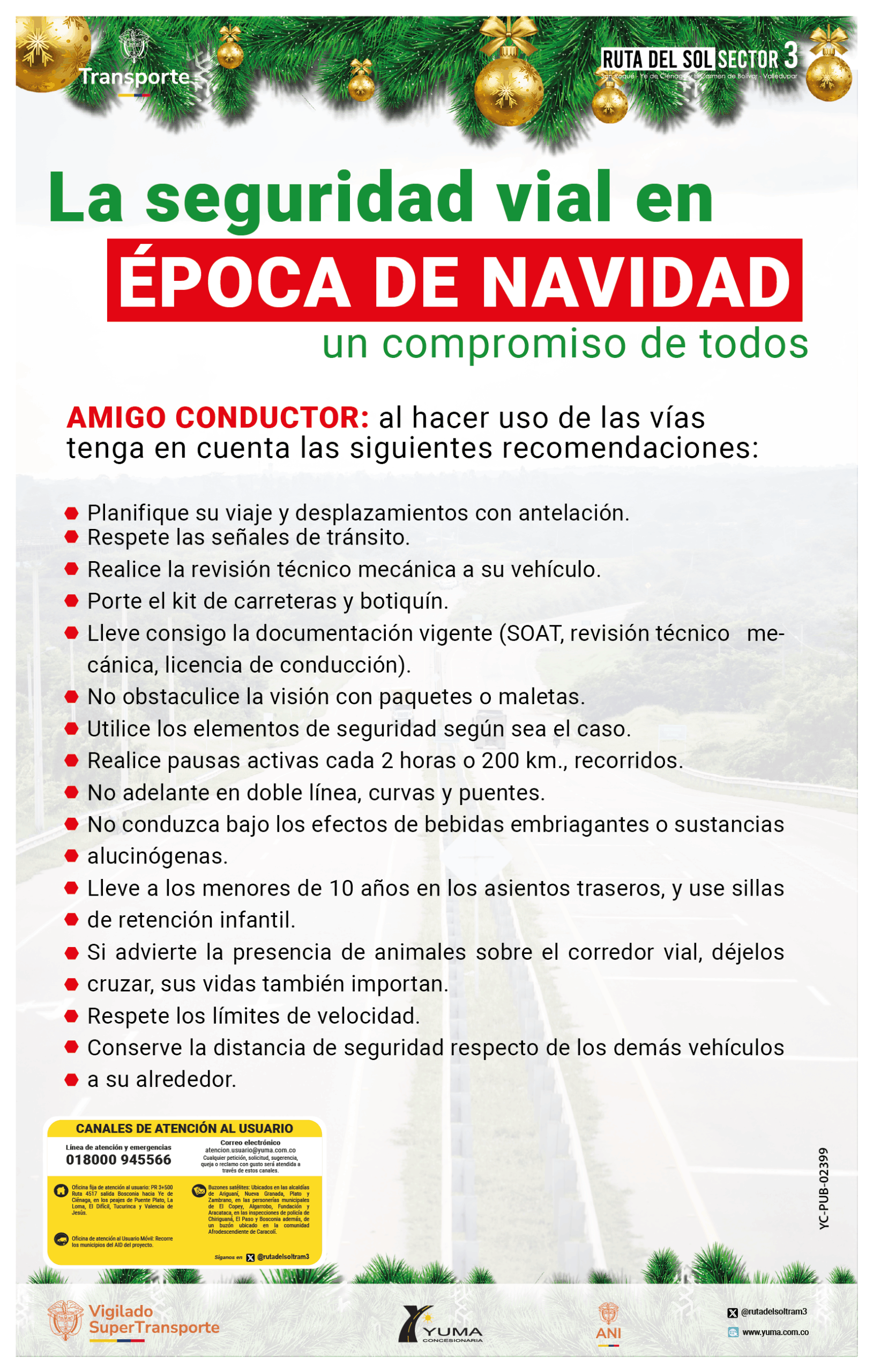 Lee más sobre el artículo  ¡La seguridad vial es un compromiso de todos!