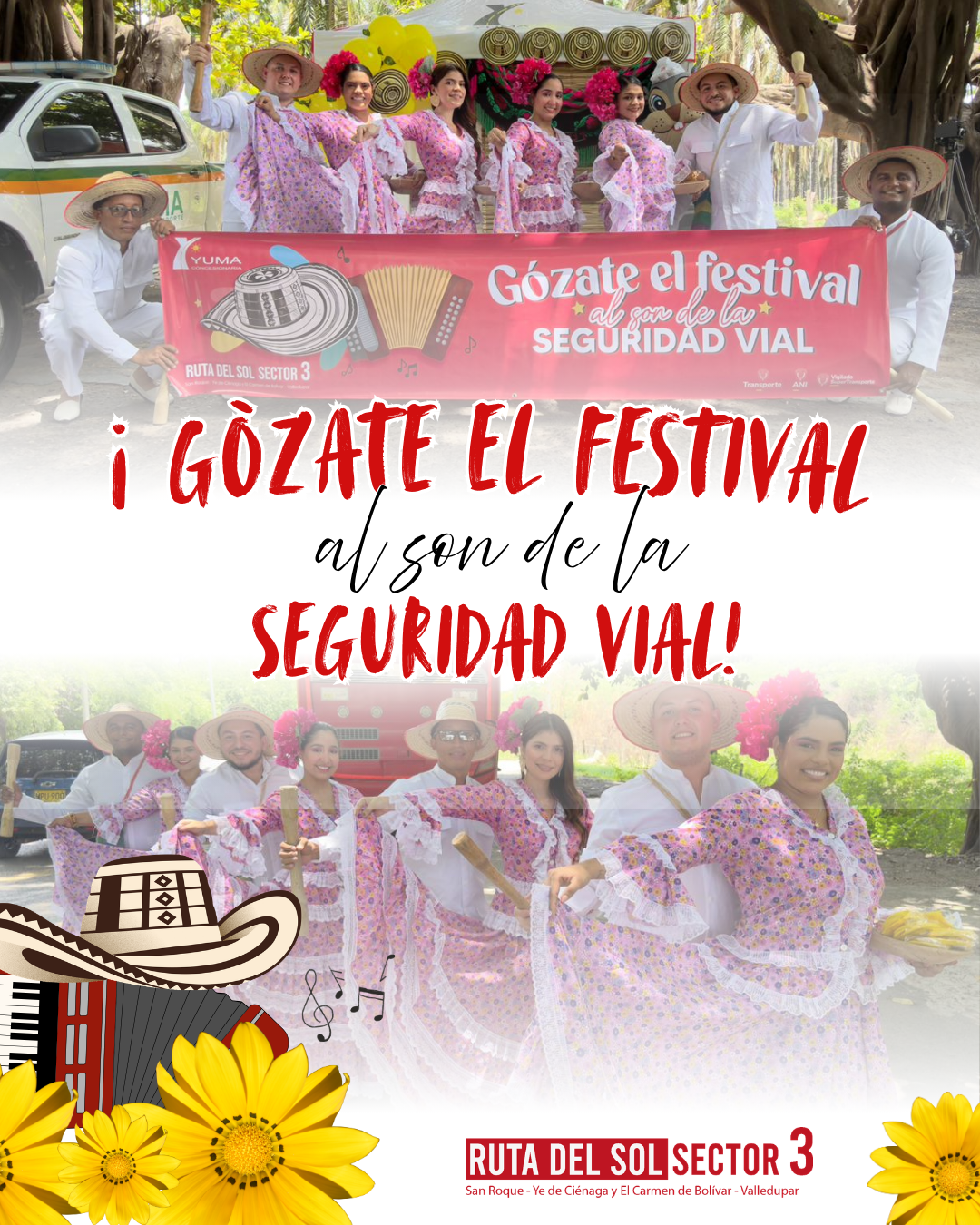 En este momento estás viendo ¡Gozate el festival al son de la seguridad vial!