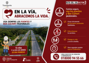 Lee más sobre el artículo Usa siempre los Puentes y Box Culvert peatonales