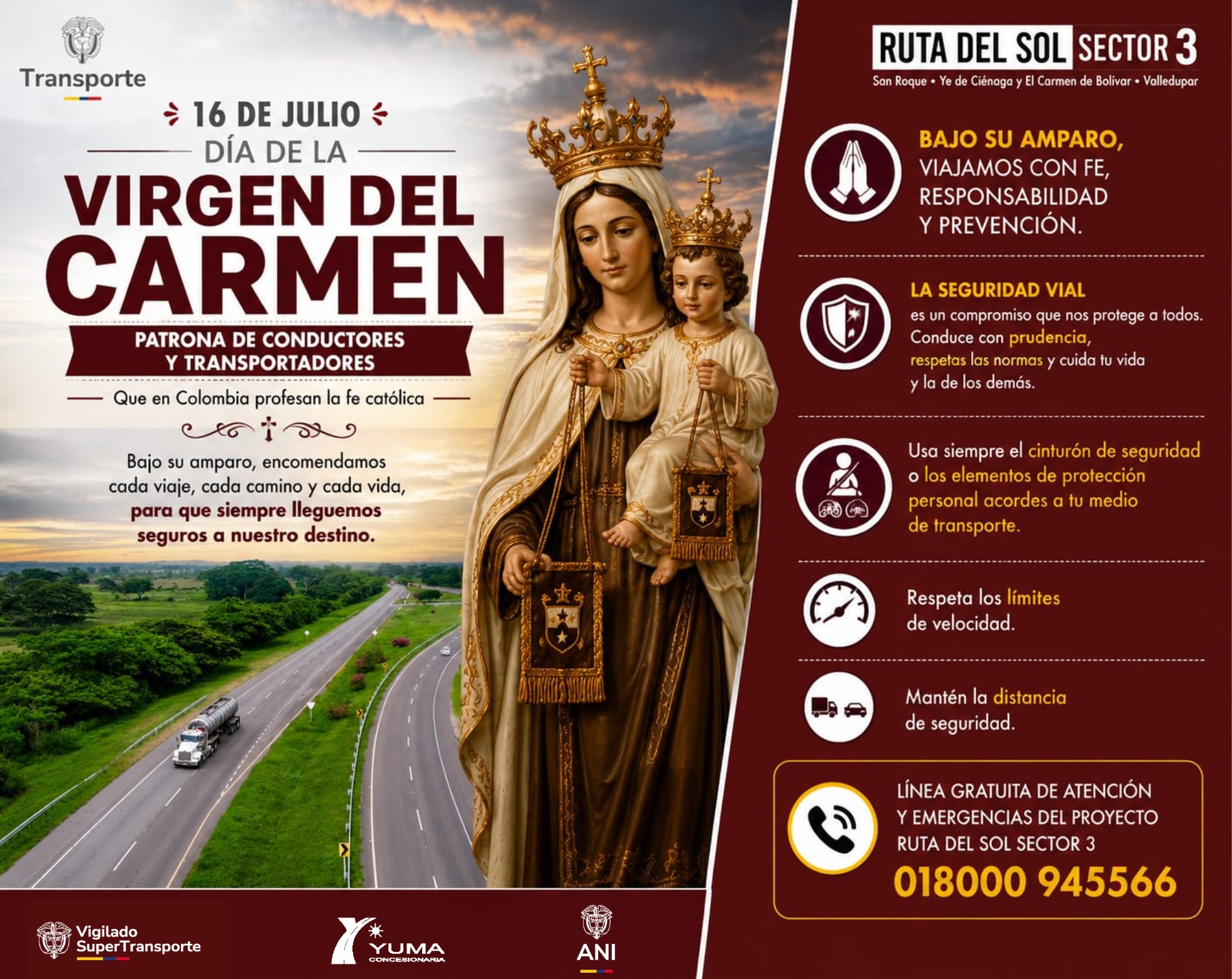 Lee más sobre el artículo 16 de Julio Dia de la Virgen de Carmen