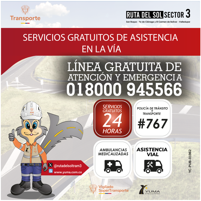 En este momento estás viendo Servicios gratuitos de asistencia en la vía