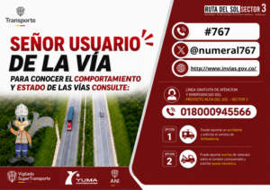 Lee más sobre el artículo Señor usuario de la via: Para conocer el comportamiento y estado de la via consulte.
