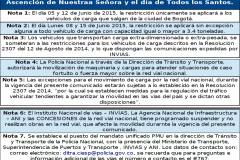 Restricción vehícular de Carga Corpus 2015